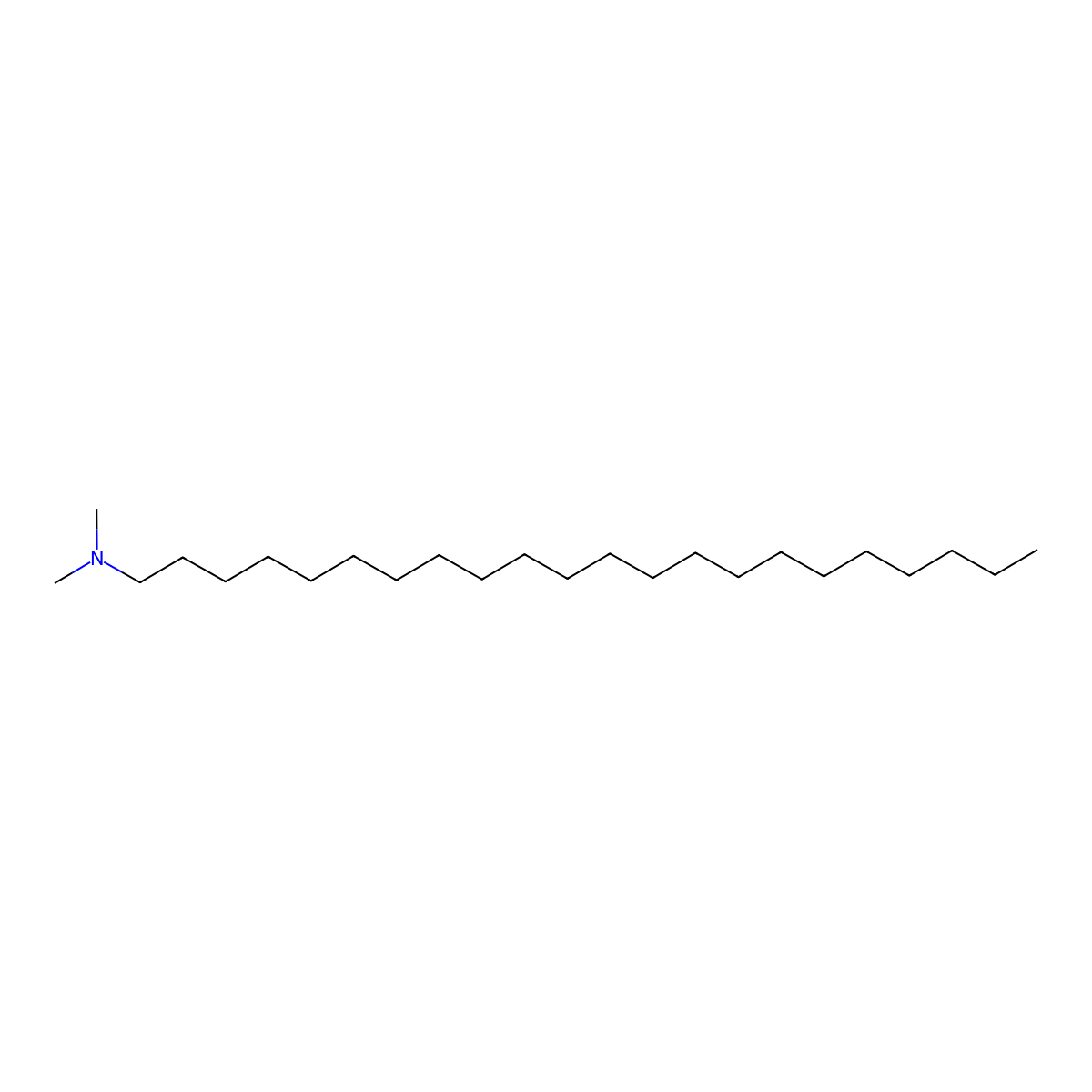 Dimethyl Behenamine molecular structure, CAS 21542-96-1