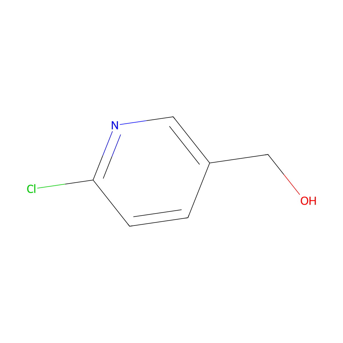 (6-Chloropyridin-3-yl)methanol molecular structure, CAS 21543-49-7