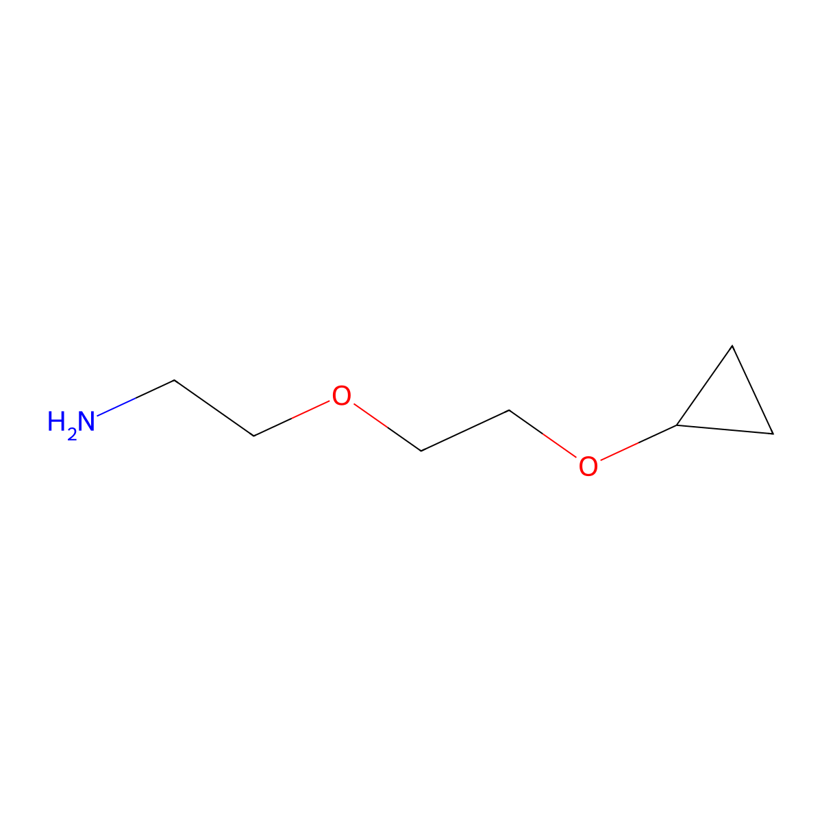 2-(2-Cyclopropoxyethoxy)ethan-1-amine molecular structure, CAS 2154303-94-1