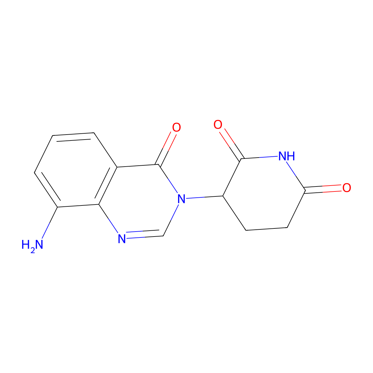 3-(8-Amino-4-oxo-3,4-dihydroquinazolin-3-yl)piperidine-2,6-dione molecular structure, CAS 2154341-74-7