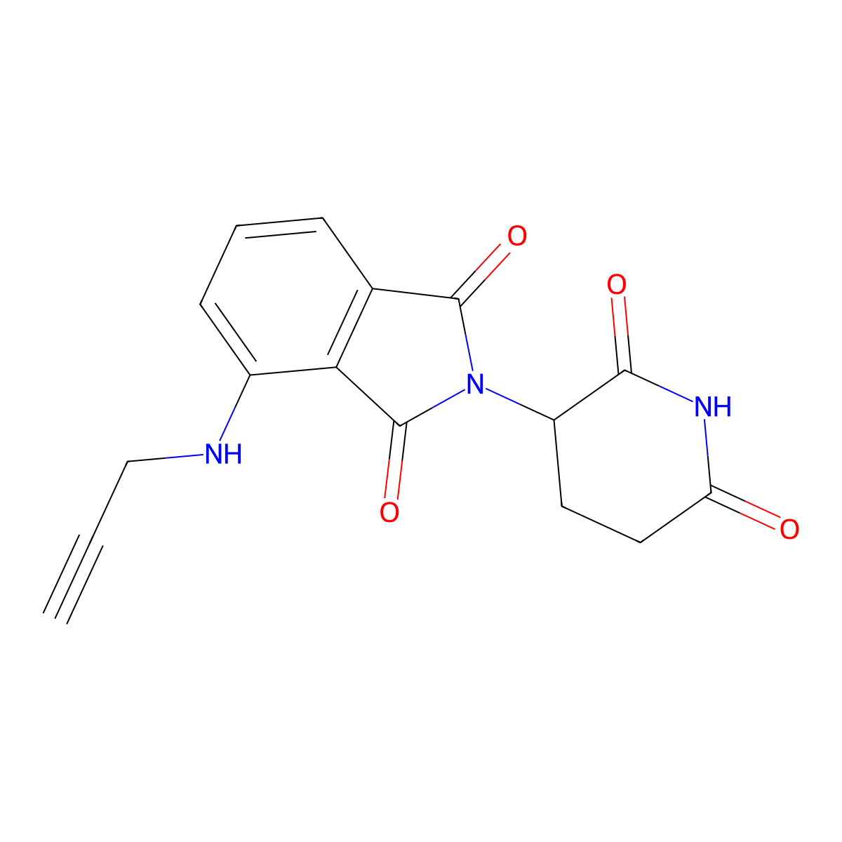 2-(2,6-Dioxopiperidin-3-yl)-4-(prop-2-yn-1-ylamino)isoindoline-1,3-dione molecular structure, CAS 2154342-25-1