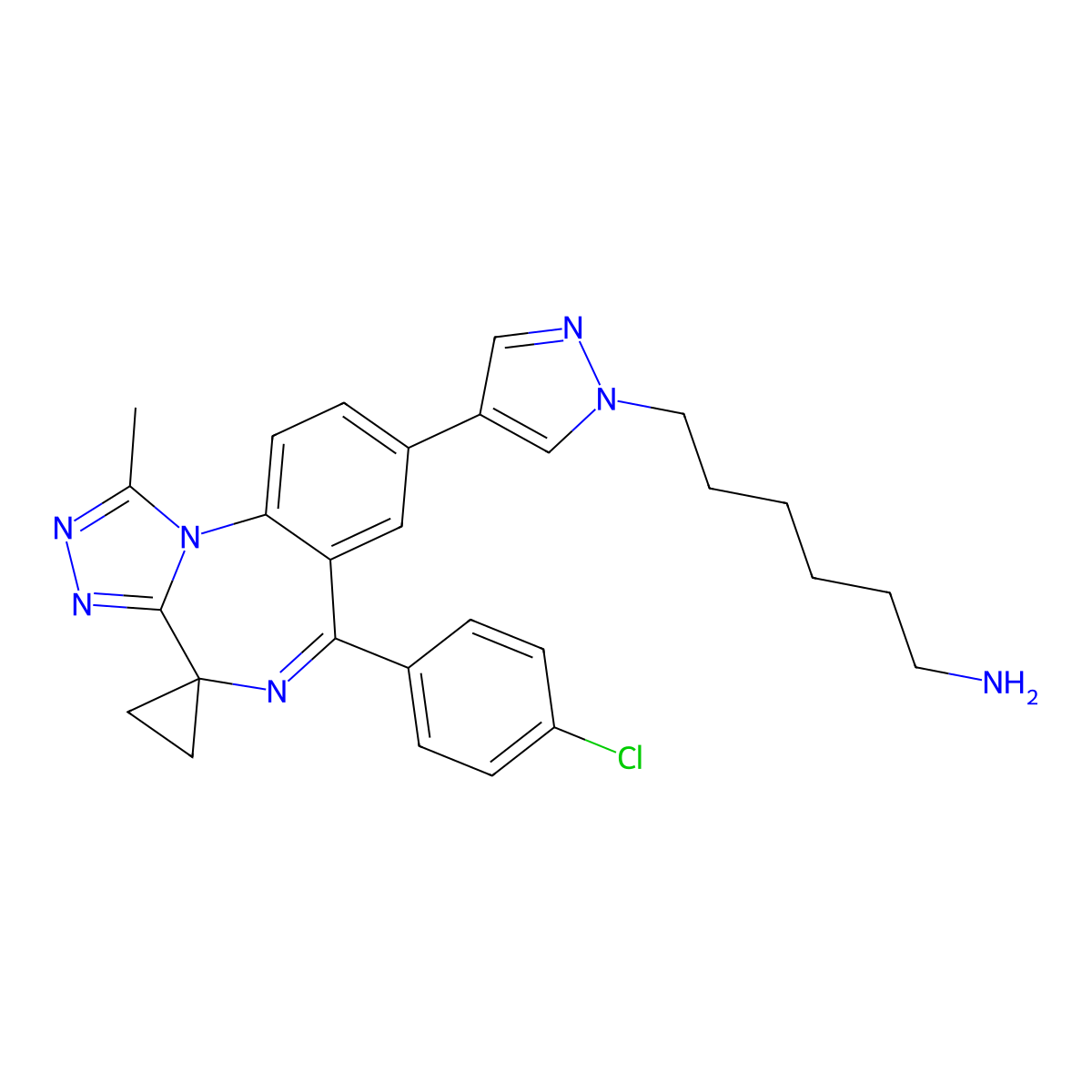 BRD4 ligand-Linker Conjugate 1 molecular structure, CAS 2154358-89-9
