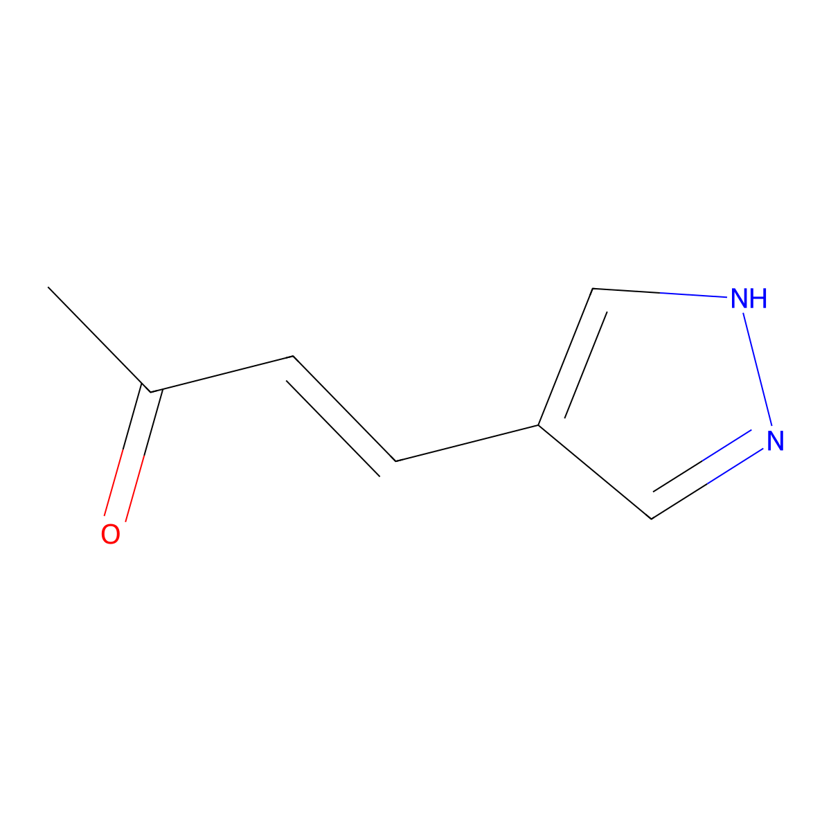 4-(1H-pyrazol-4-yl)but-3-en-2-one molecular structure, CAS 2154400-09-4