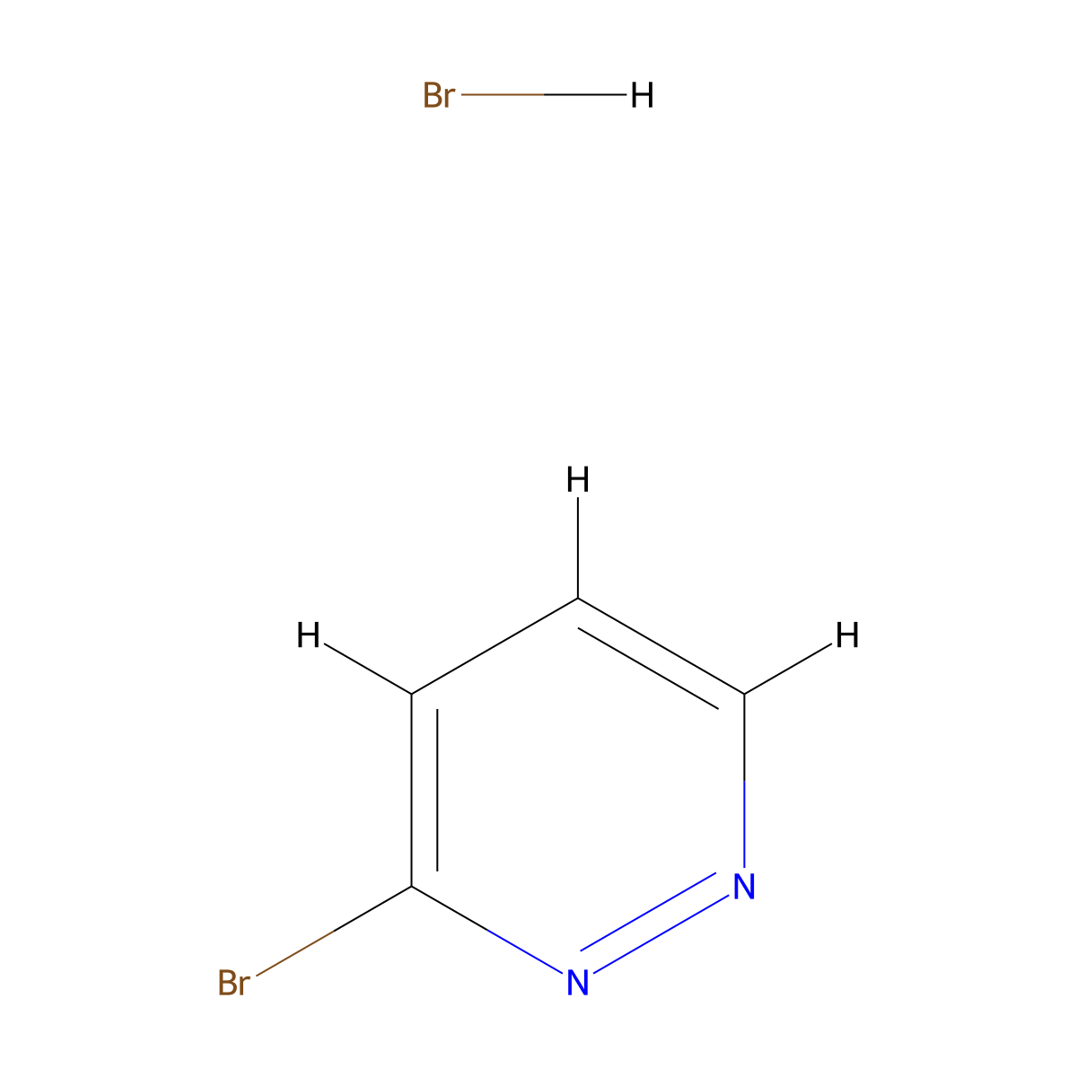 3-Bromo-pyridazine hydrobromide molecular structure, CAS 215451-50-6