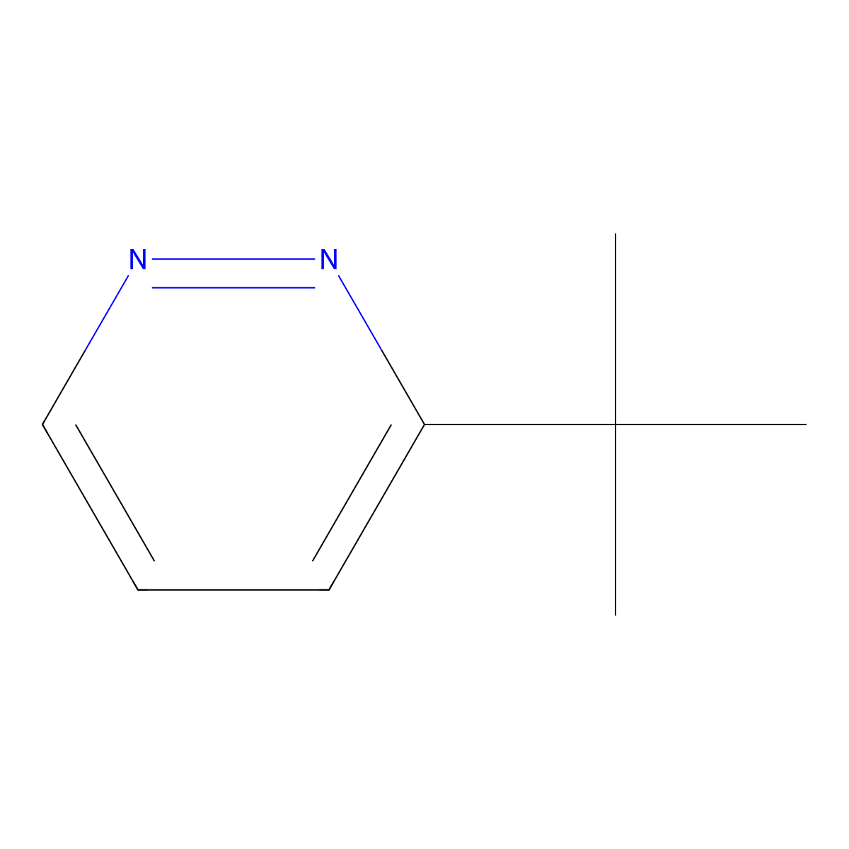 3-(tert-Butyl)pyridazine molecular structure, CAS 215452-12-3