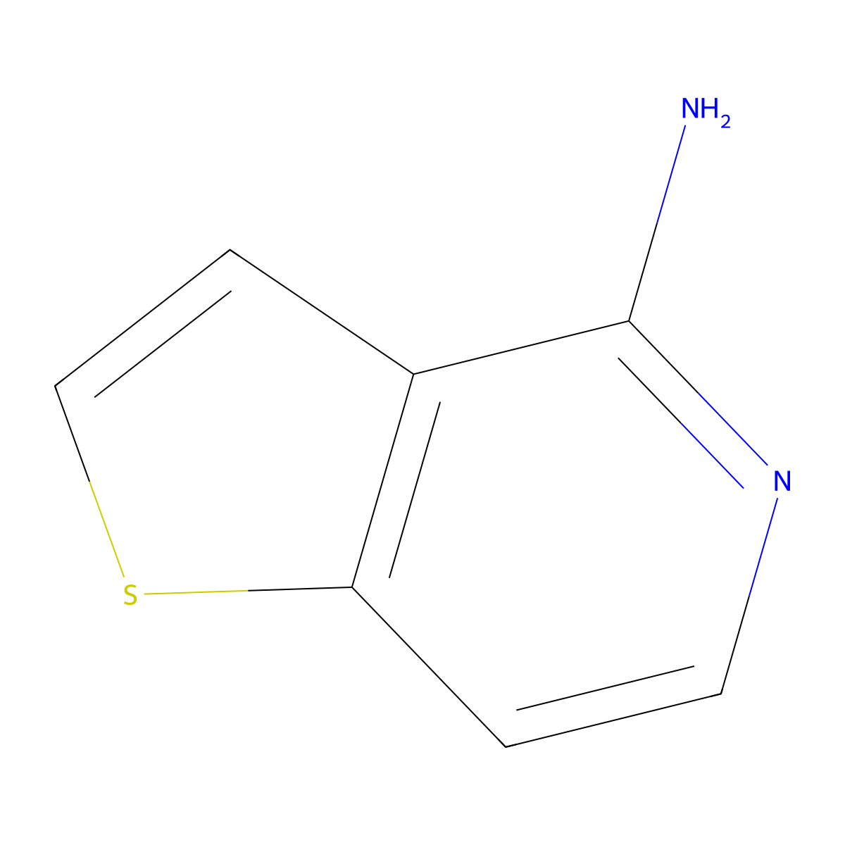 Thieno[3,2-c]pyridin-4-amine molecular structure, CAS 215453-35-3