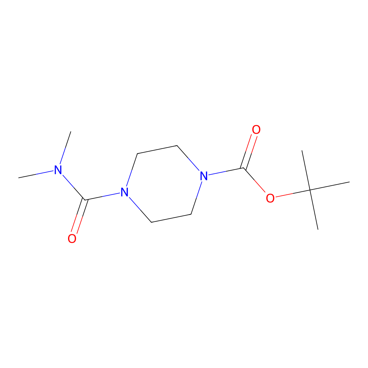 1-Boc-4-dimethylcarbamoylpiperazine molecular structure, CAS 215453-81-9
