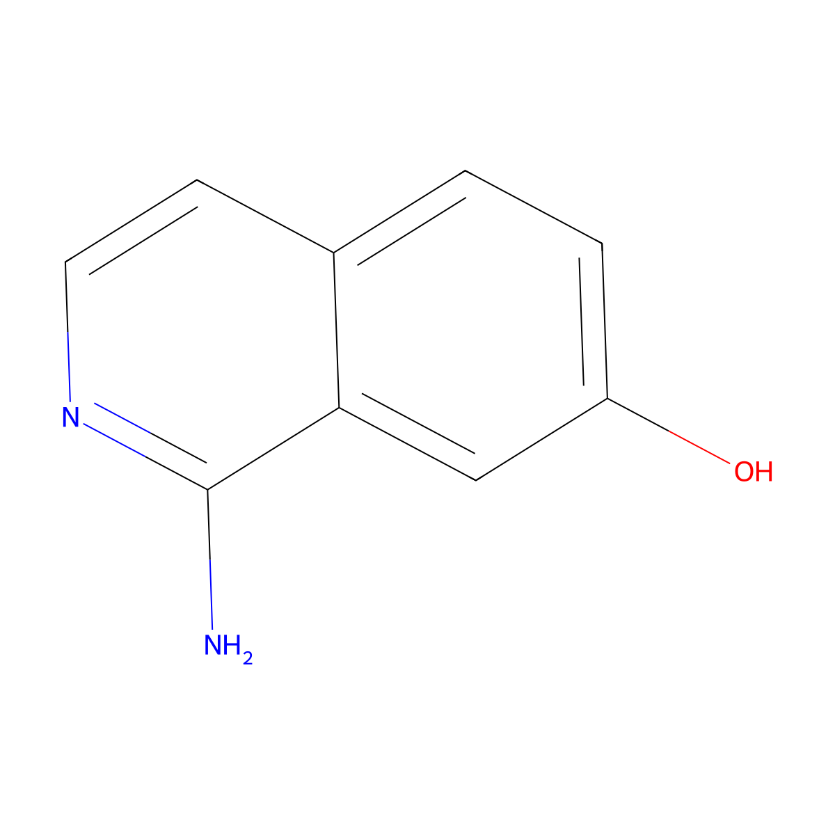 1-Amino-7-isoquinolinol molecular structure, CAS 215454-23-2