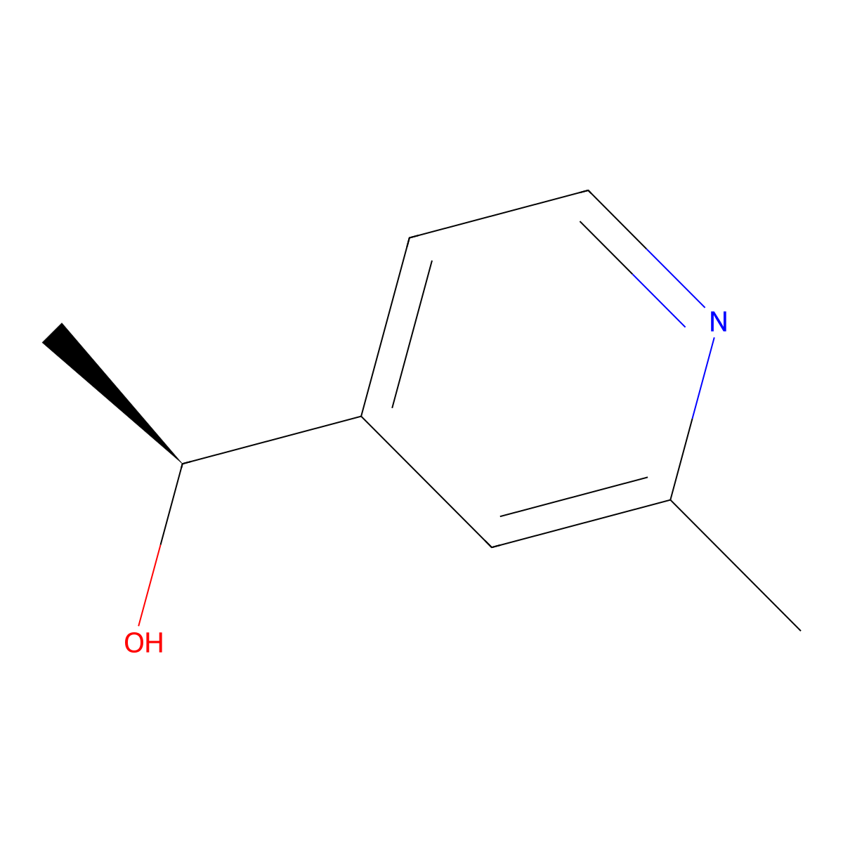 (1S)-1-(2-methylpyridin-4-yl)ethan-1-ol molecular structure, CAS 2154704-58-0