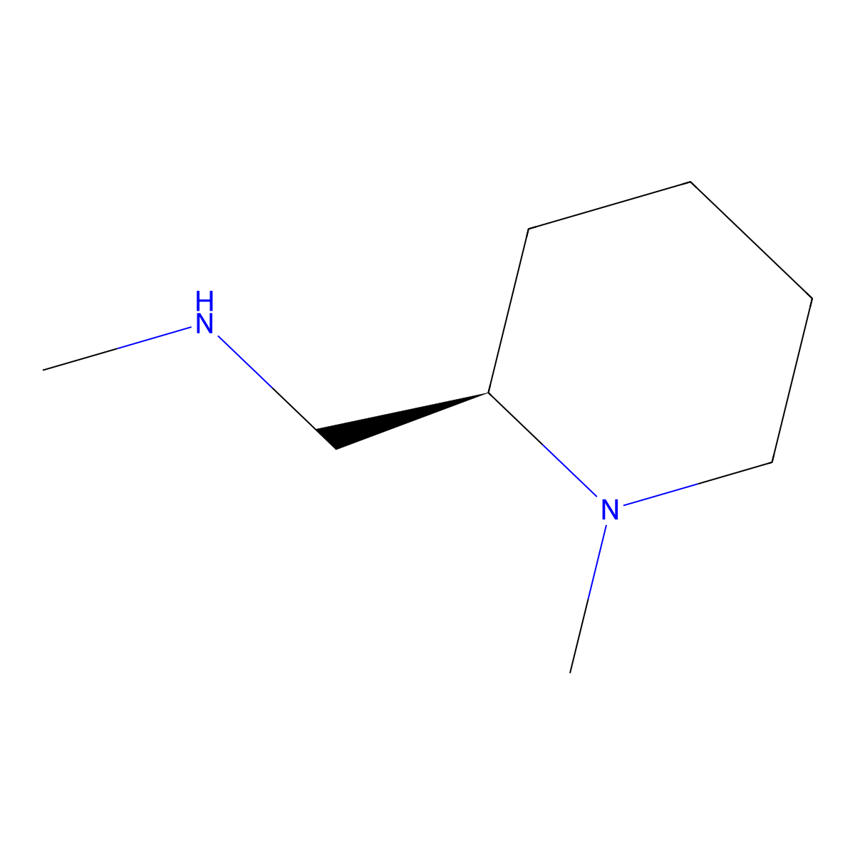 (R)-N-Methyl-1-(1-methylpiperidin-2-YL)methanamine molecular structure, CAS 2154707-06-7