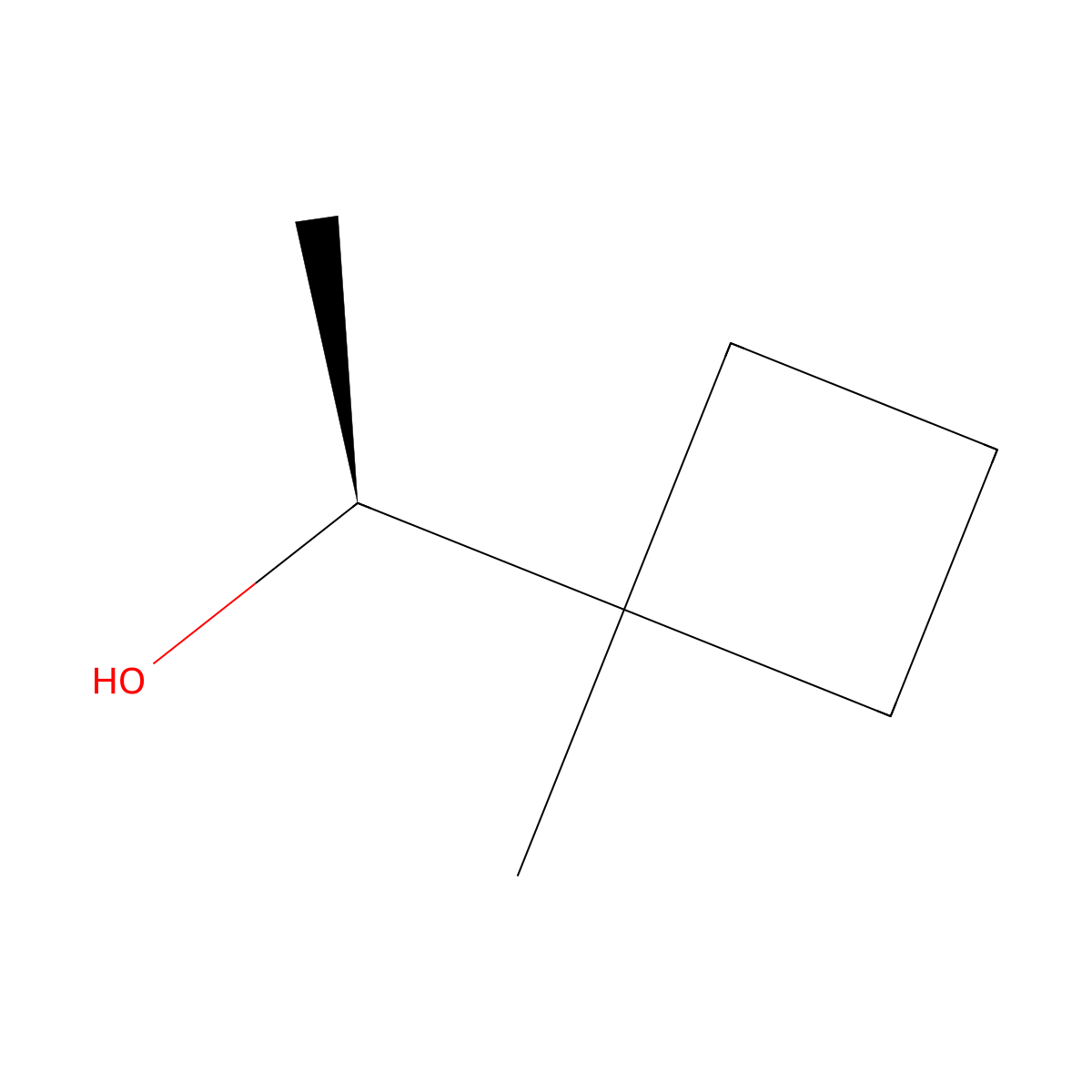 (S)-1-(1-Methylcyclobutyl)ethanol molecular structure, CAS 2154718-89-3