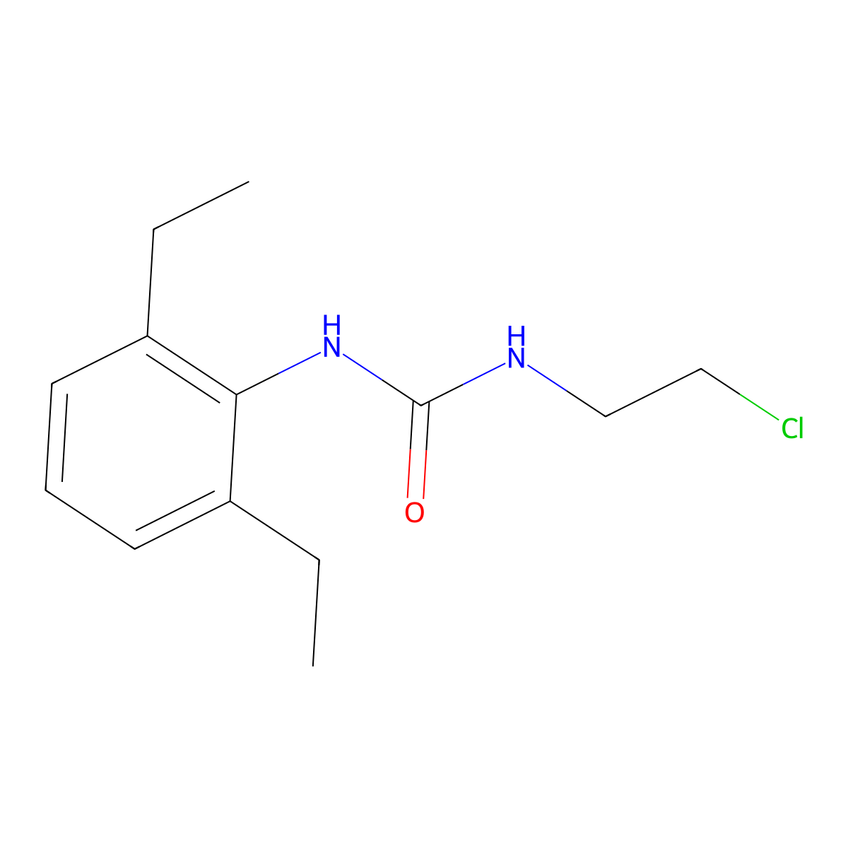 1-(2-Chloroethyl)-3-(2,6-diethylphenyl)urea molecular structure, CAS 21548-54-9