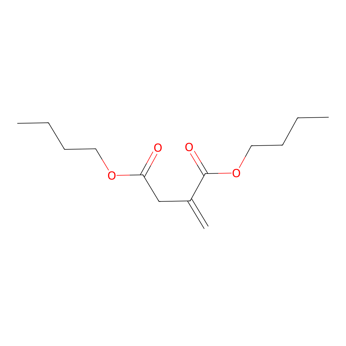 Dibutyl itaconate molecular structure, CAS 2155-60-4