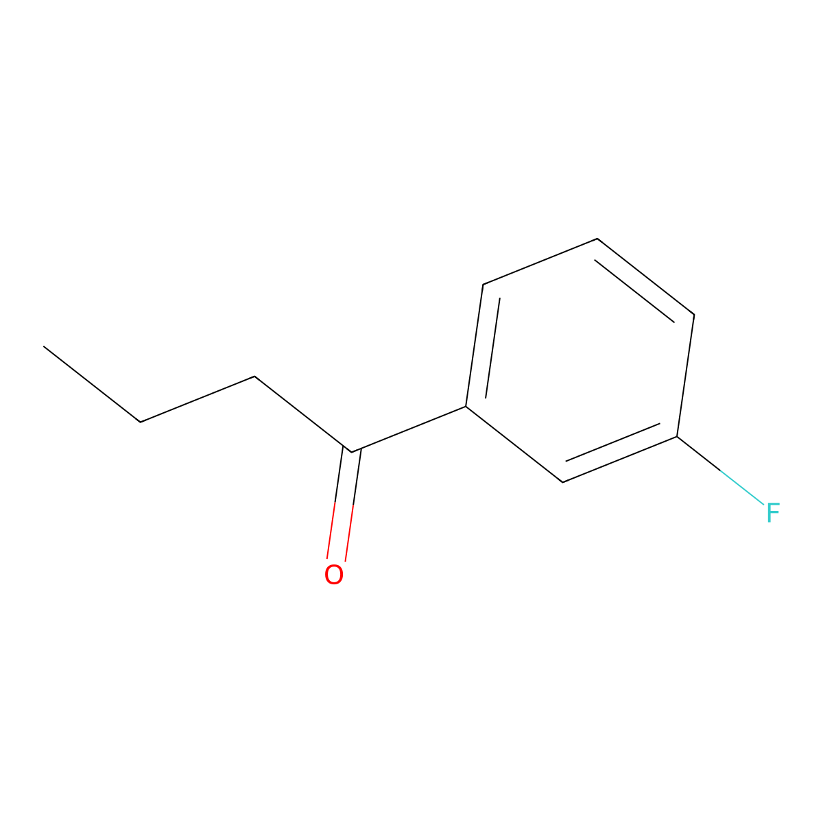 1-(3-Fluorophenyl)butan-1-one molecular structure, CAS 21550-04-9