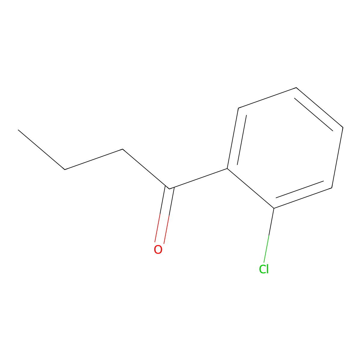 1-(2-Chlorophenyl)butan-1-one molecular structure, CAS 21550-07-2
