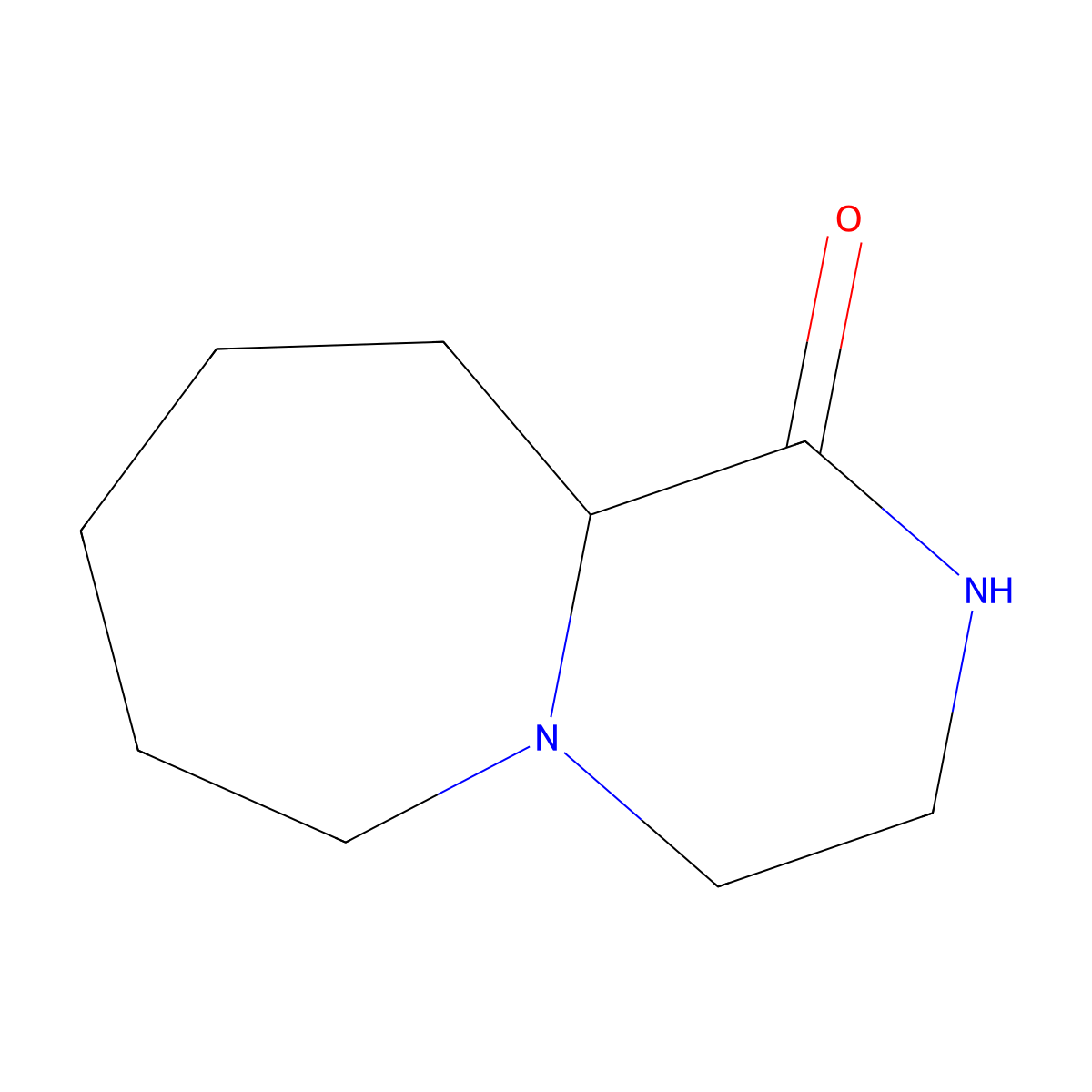 Octahydro-pyrazino[1,2-a]azepin-1-one molecular structure, CAS 21550-84-5