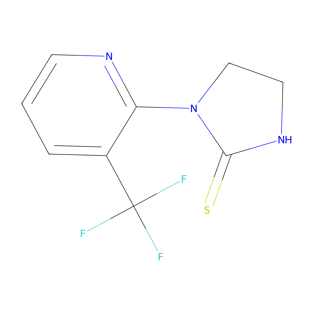 1-[3-(Trifluoromethyl)pyridin-2-yl]imidazolidine-2-thione molecular structure, CAS 215518-92-6