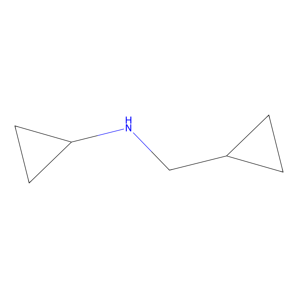 N-(cyclopropylmethyl)cyclopropanamine molecular structure, CAS 215522-80-8