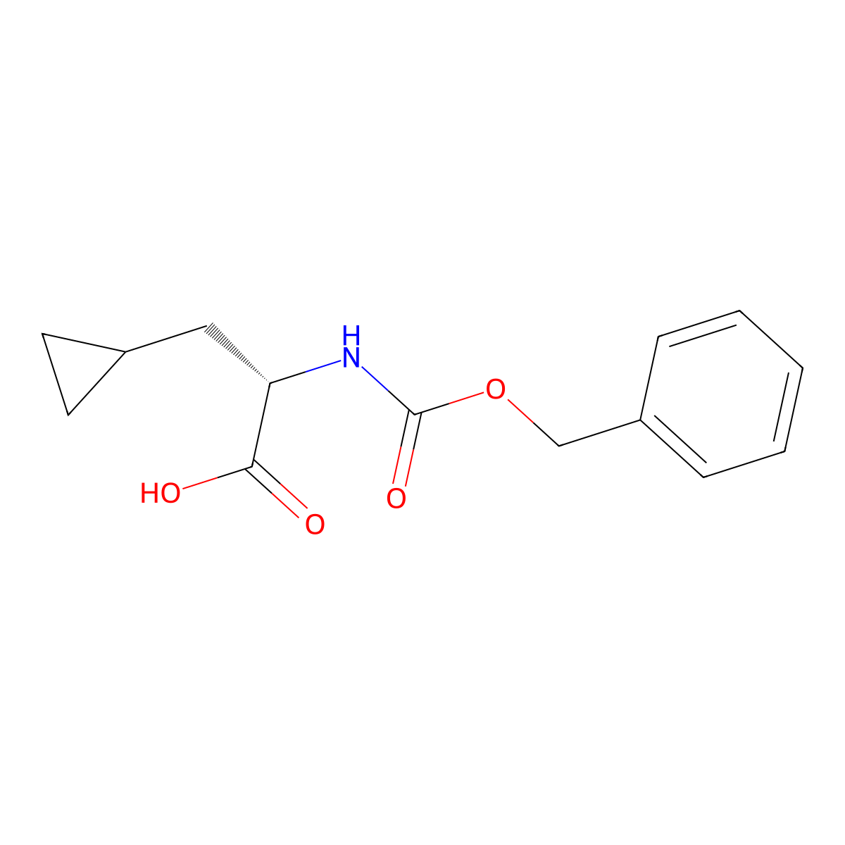 N-Cbz-(S)-3-cyclopropylalanine molecular structure, CAS 215523-07-2