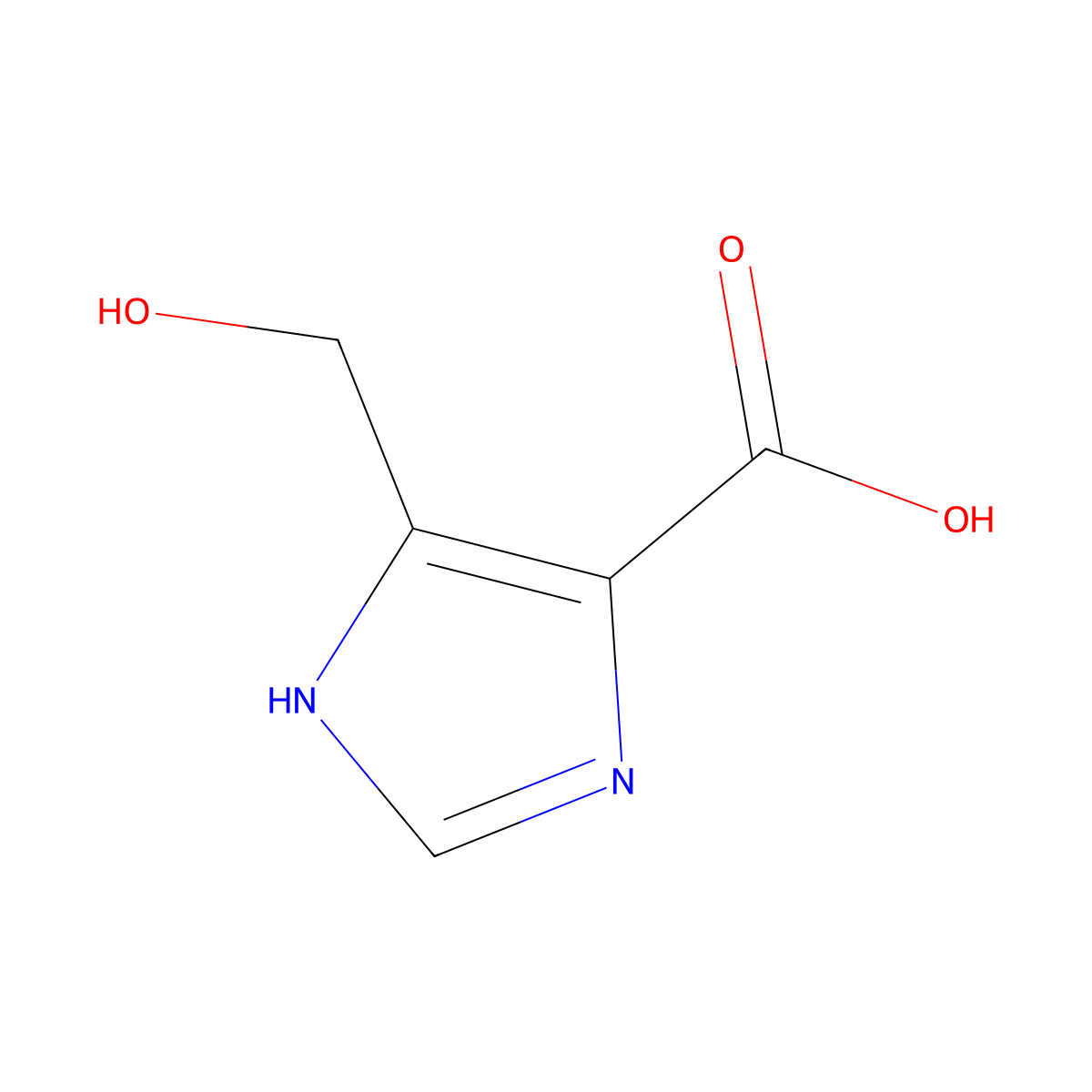 4-(hydroxymethyl)-1H-Imidazole-5-carboxylic acid molecular structure, CAS 215523-33-4