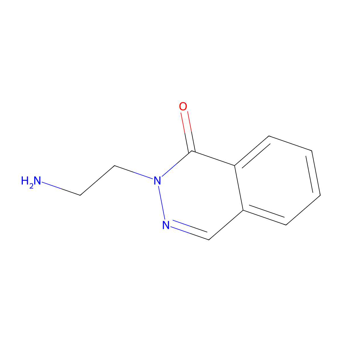 2-(2-Aminoethyl)-1,2-dihydrophthalazin-1-one molecular structure, CAS 215524-15-5