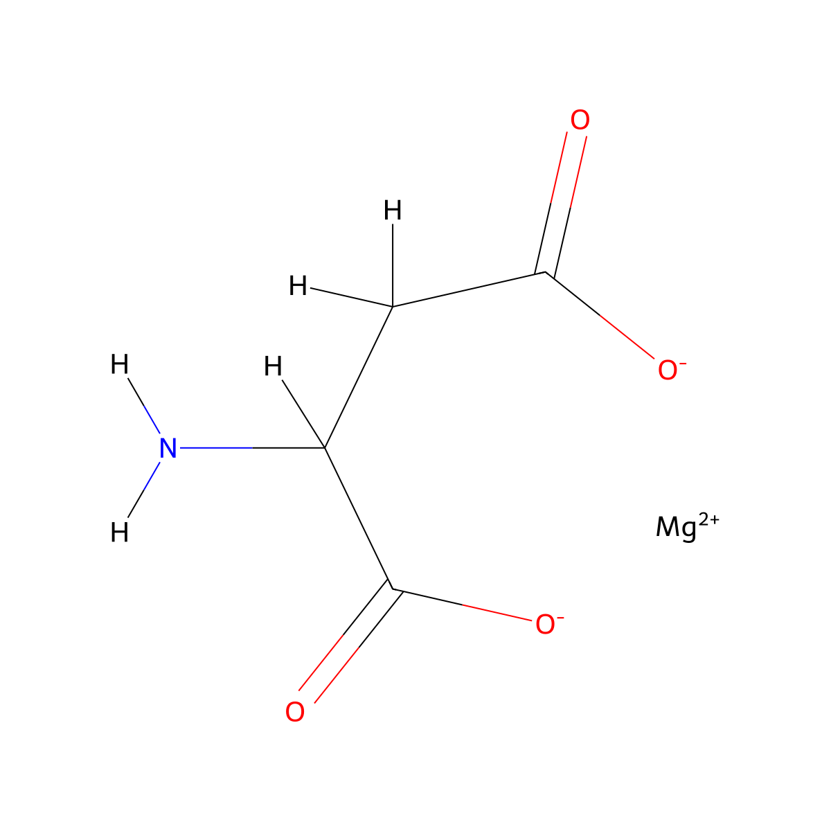 (Aspartato(2-))magnesium molecular structure, CAS 215528-79-3