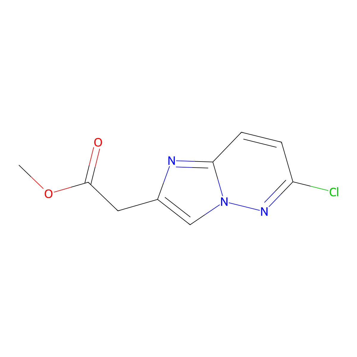 Methyl 6-chloro-imidazo[1,2-B]pyridazine-2-acetate molecular structure, CAS 215531-00-3