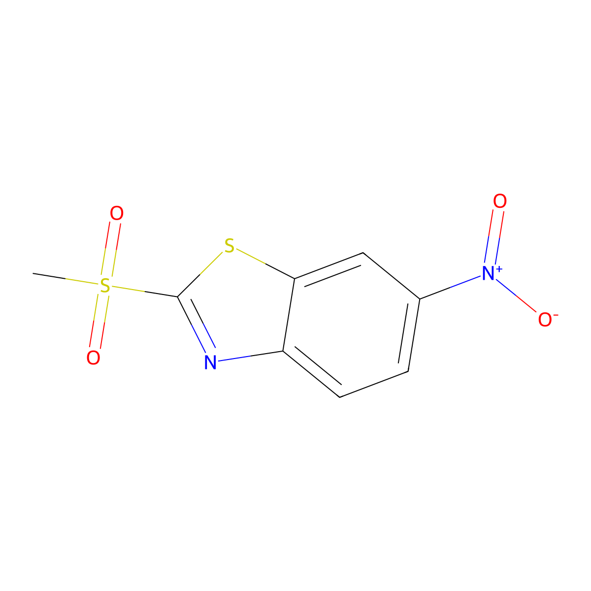 2-Methylsulfonyl-6-nitrobenzothiazole molecular structure, CAS 21554-41-6