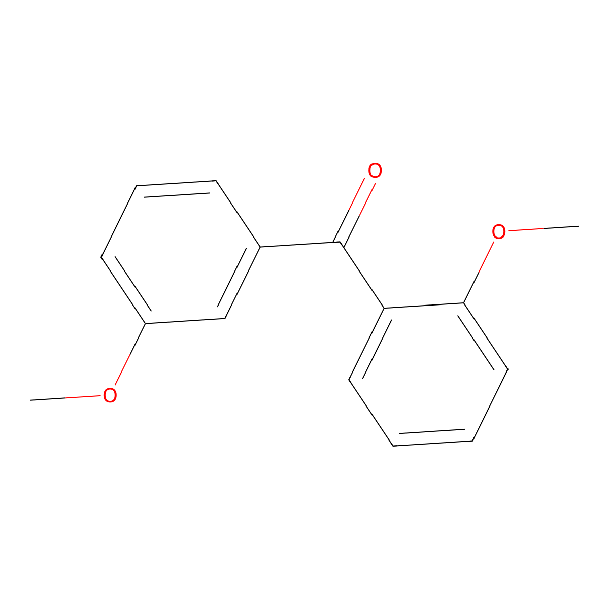 (2-Methoxyphenyl)(3-methoxyphenyl)methanone molecular structure, CAS 21554-74-5