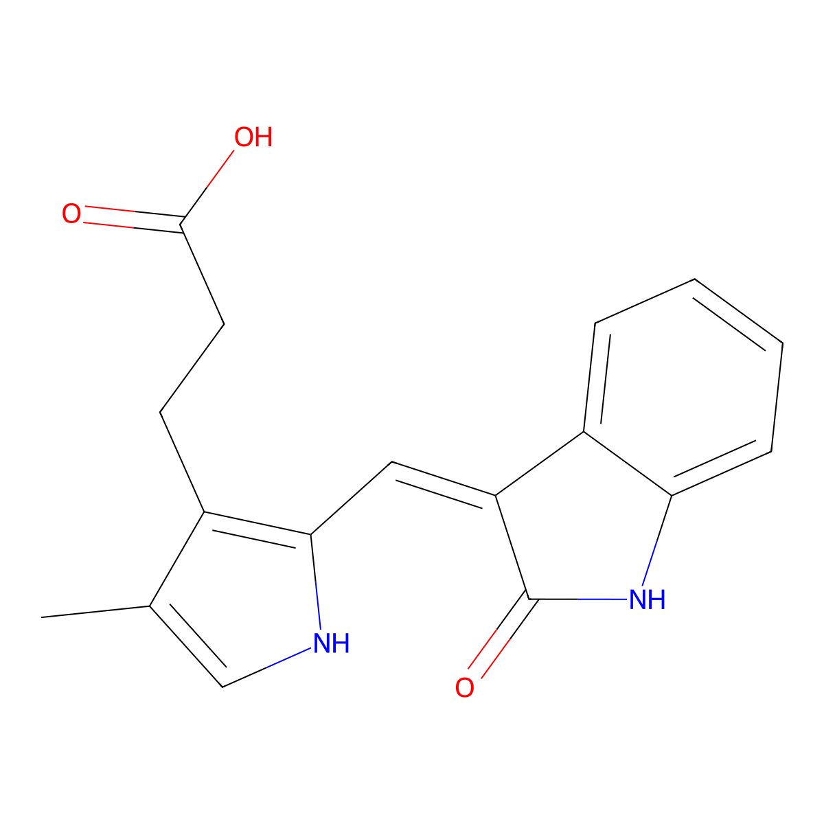 Su5402 molecular structure, CAS 215543-92-3
