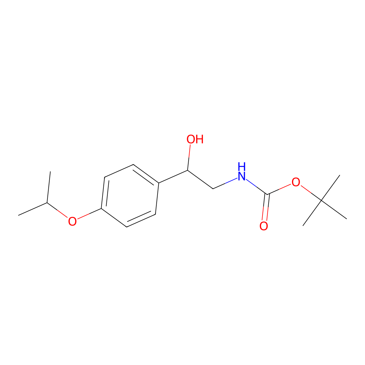 tert-butyl N-{2-hydroxy-2-[4-(propan-2-yloxy)phenyl]ethyl}carbamate molecular structure, CAS 2155449-74-2