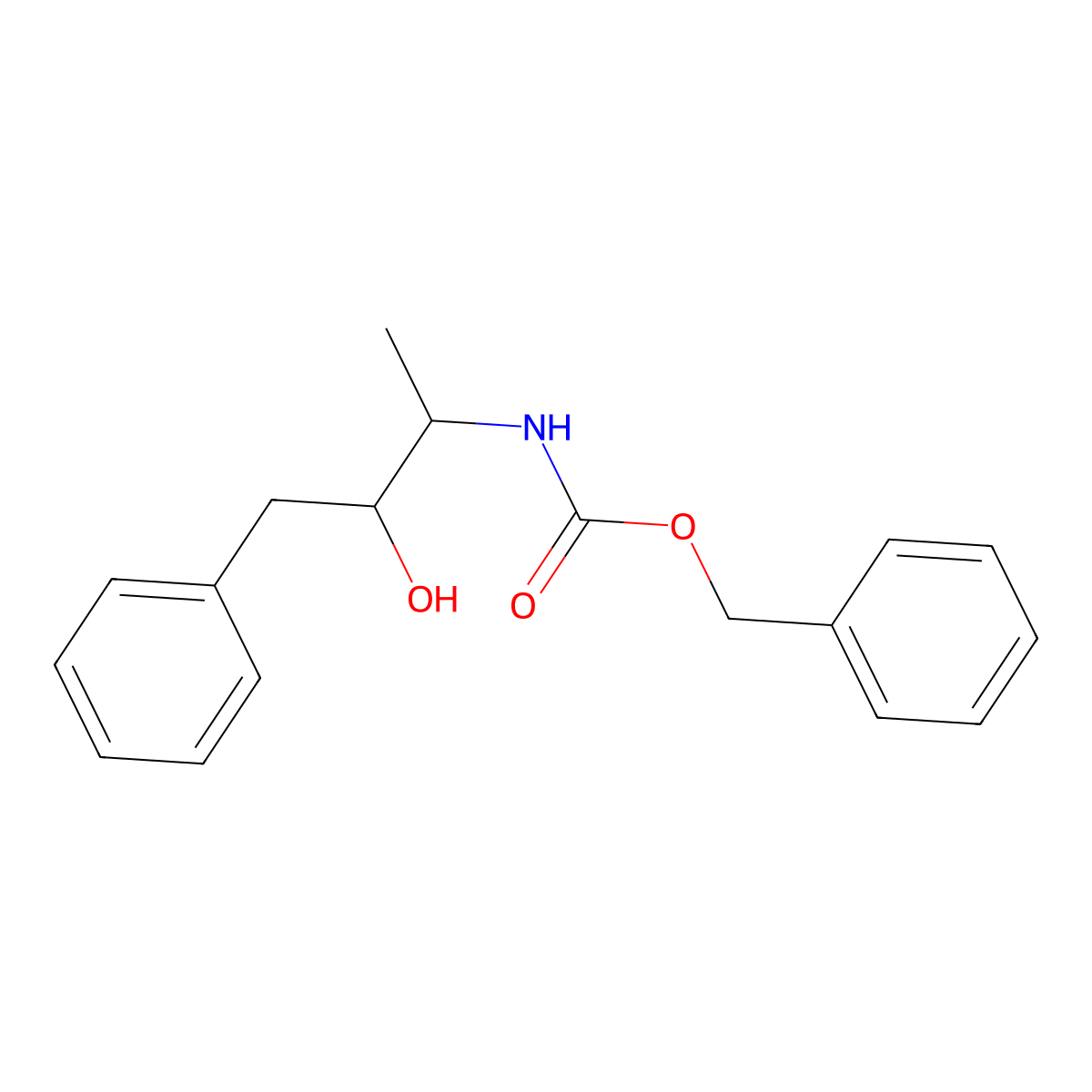 benzyl N-(3-hydroxy-4-phenylbutan-2-yl)carbamate molecular structure, CAS 2155598-34-6