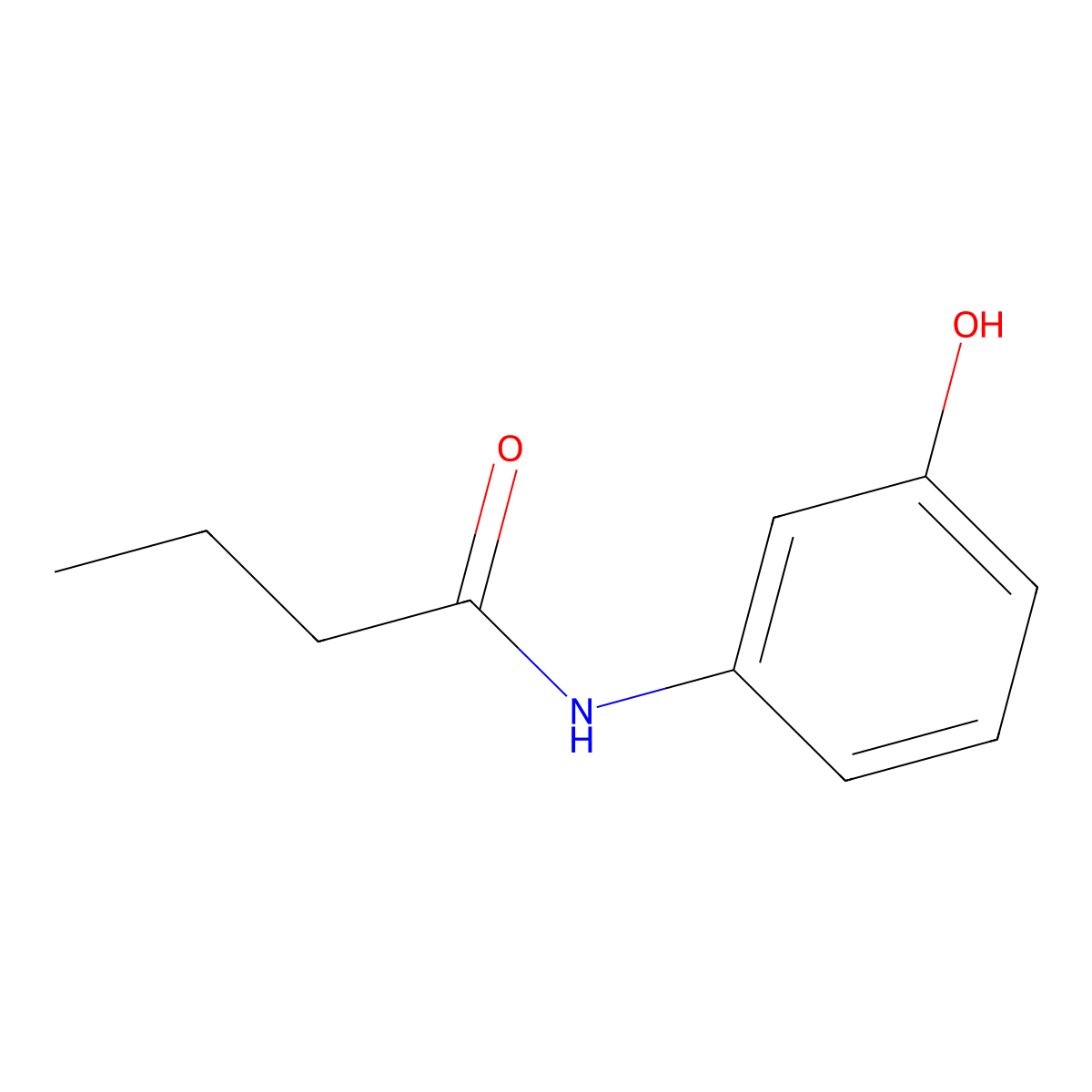 Butyranilide, 3'-hydroxy- molecular structure, CAS 21556-79-6