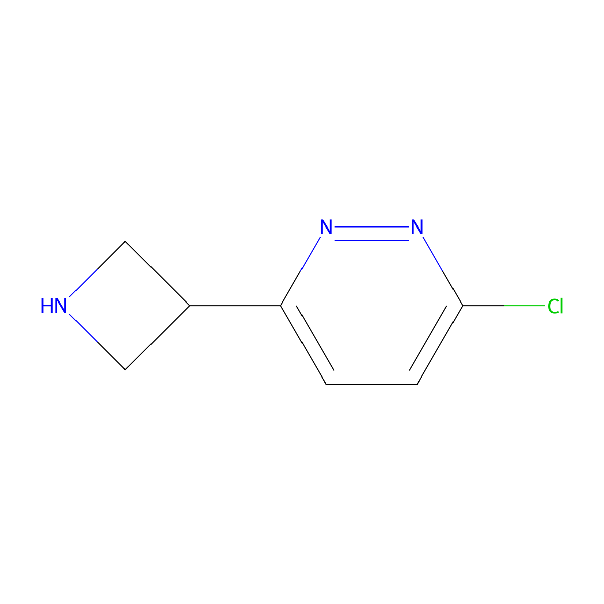 3-(Azetidin-3-yl)-6-chloropyridazine molecular structure, CAS 2155617-28-8