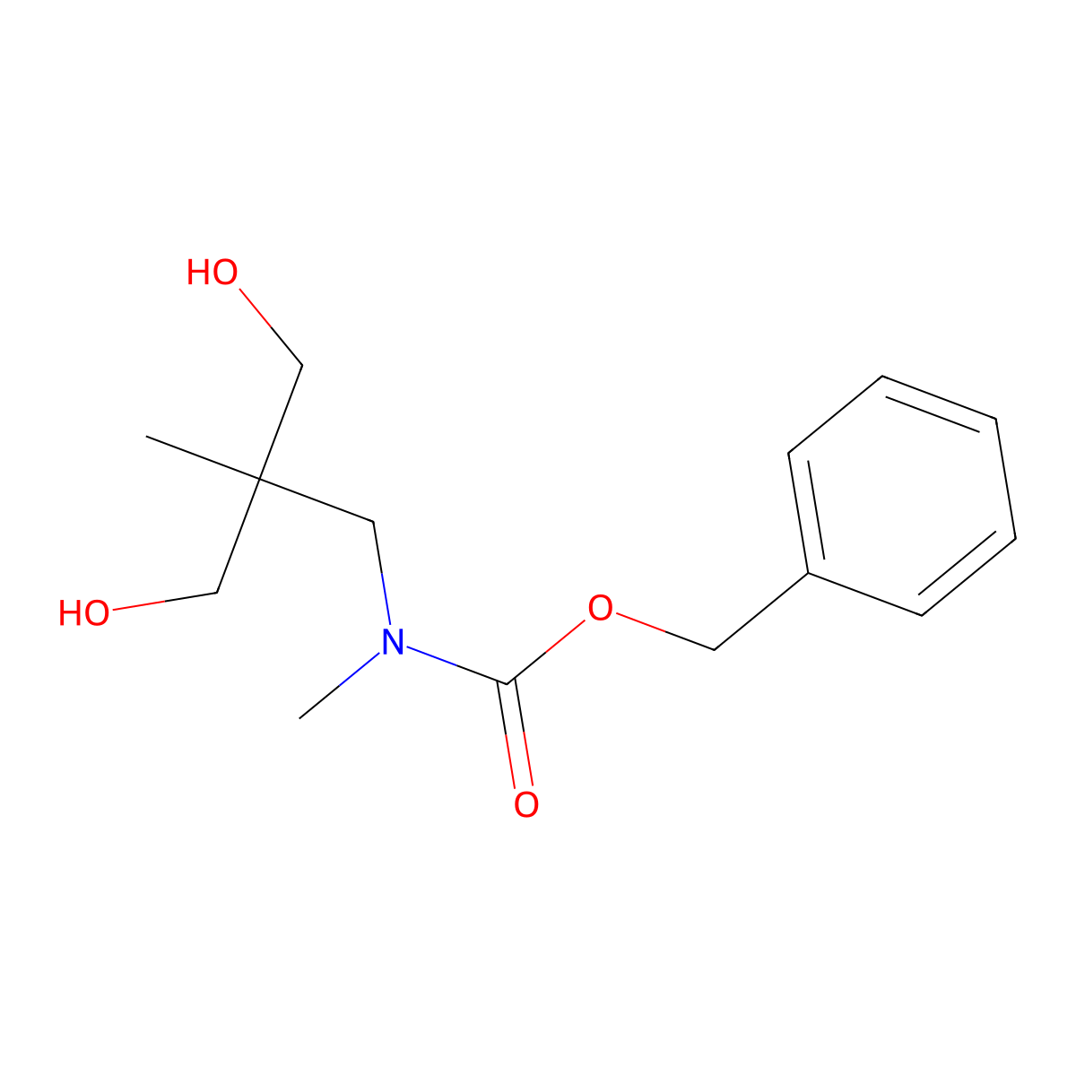 benzyl N-[3-hydroxy-2-(hydroxymethyl)-2-methylpropyl]-N-methylcarbamate molecular structure, CAS 2155695-57-9