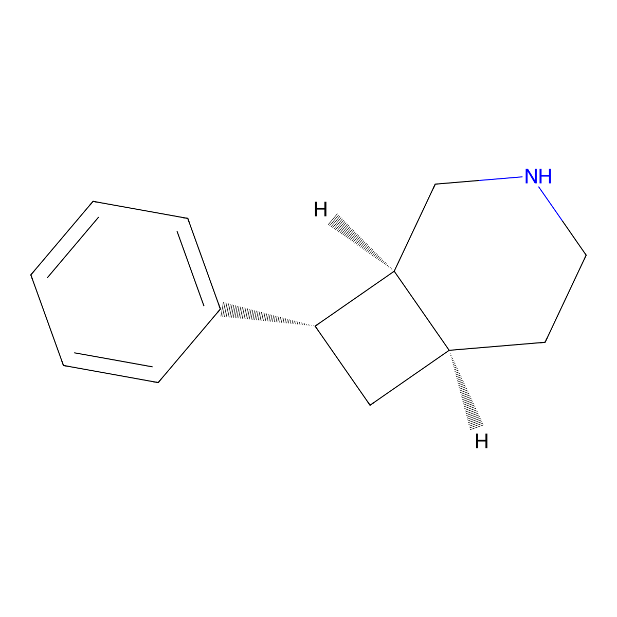 (1S,6R,8S)-8-phenyl-3-azabicyclo[4.2.0]octane molecular structure, CAS 2155840-02-9