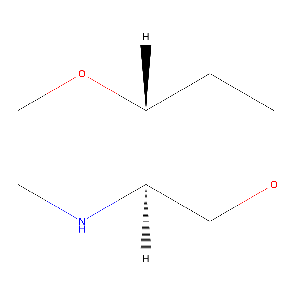 rac-(4aR,8aR)-octahydropyrano[4,3-b]morpholine molecular structure, CAS 2155840-83-6
