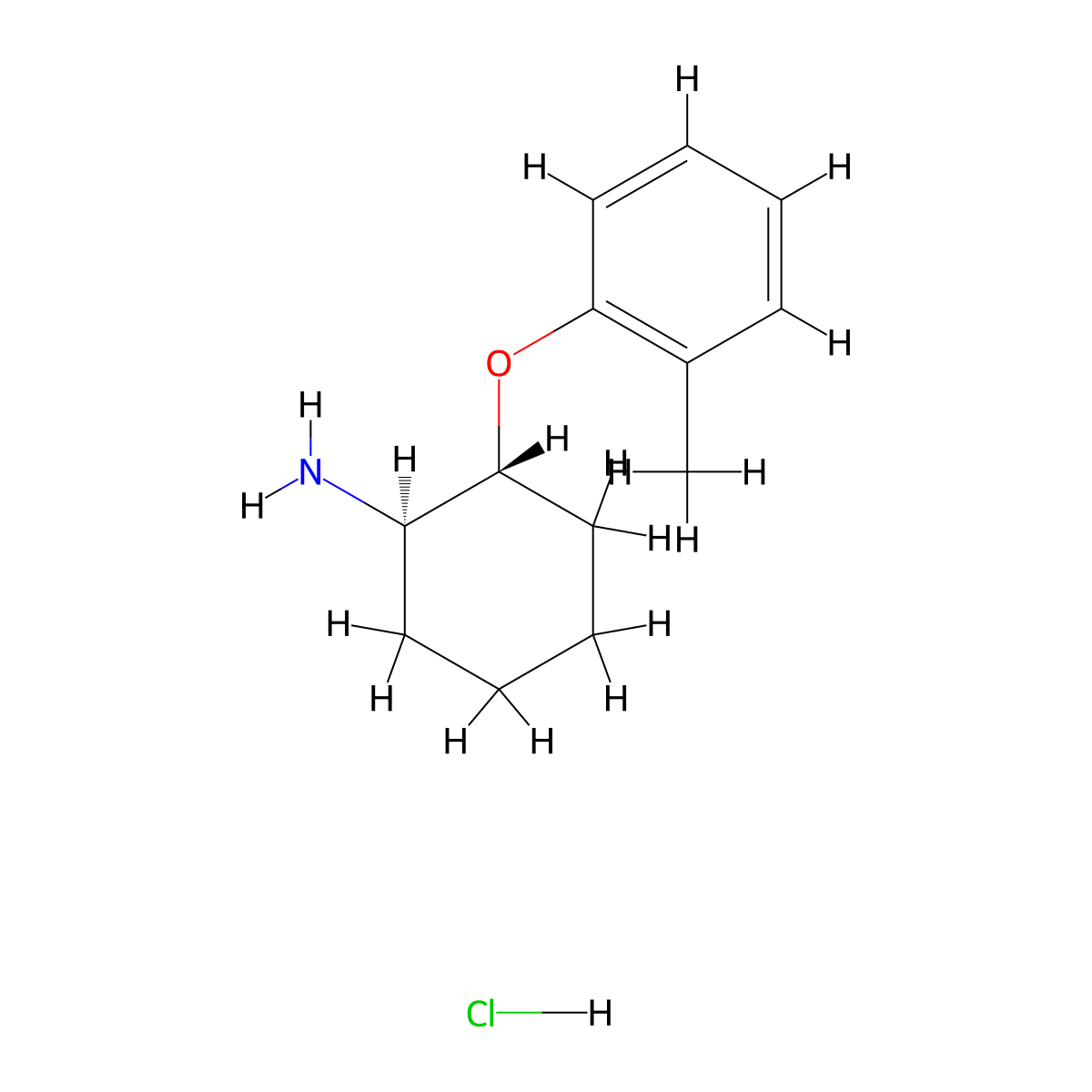 rac-(1R,2R)-2-(2-methylphenoxy)cyclohexan-1-amine hydrochloride molecular structure, CAS 2155840-88-1