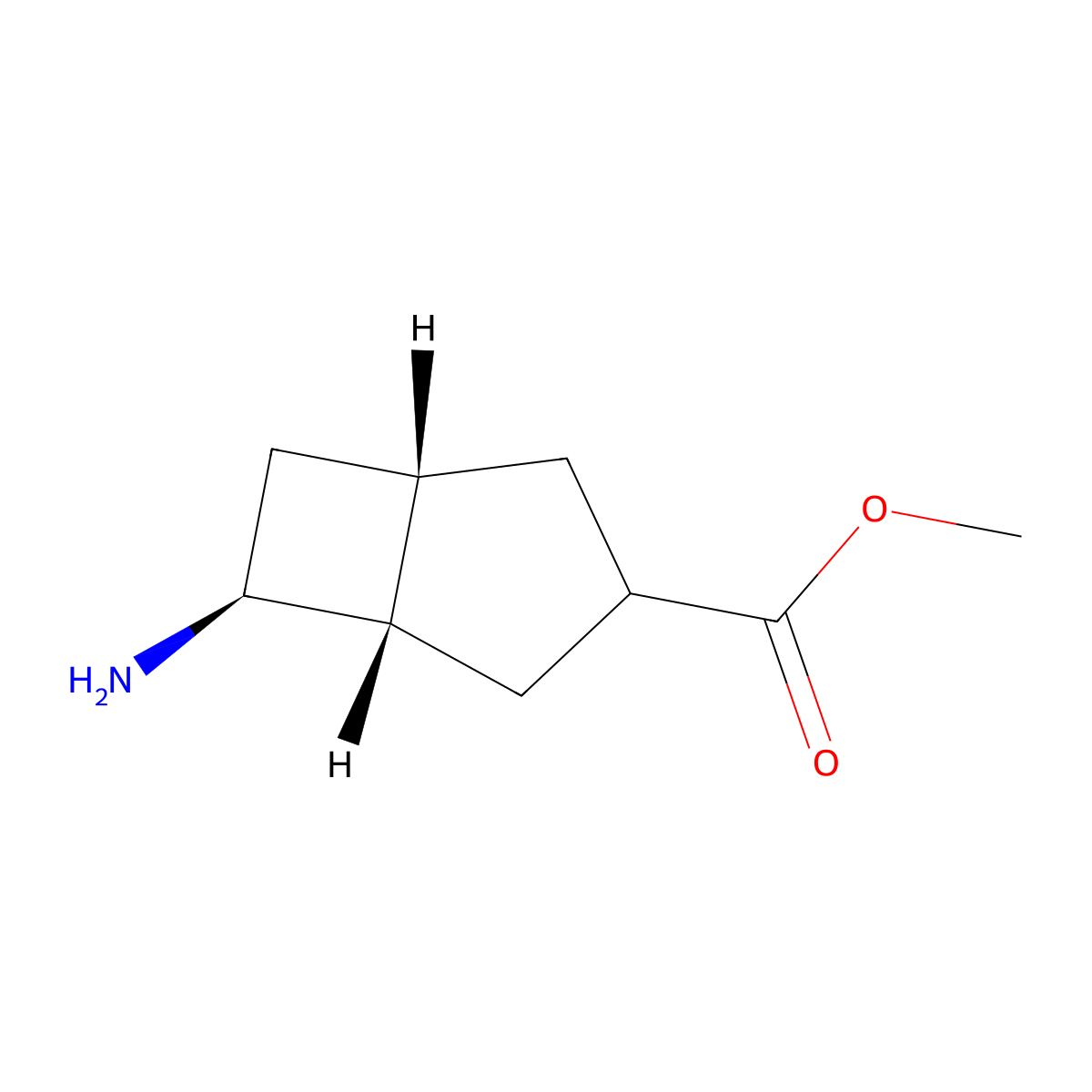 rac-methyl (1R,5R,6R)-6-aminobicyclo[3.2.0]heptane-3-carboxylate molecular structure, CAS 2155848-03-4