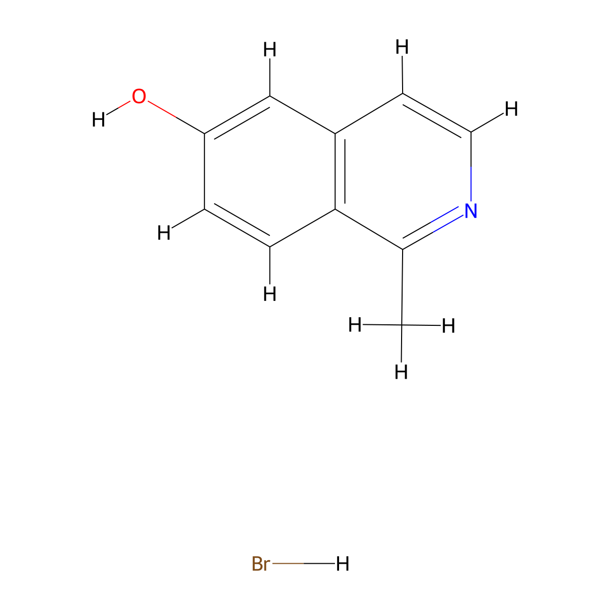 1-Methylisoquinolin-6-ol hydrobromide molecular structure, CAS 2155850-96-5