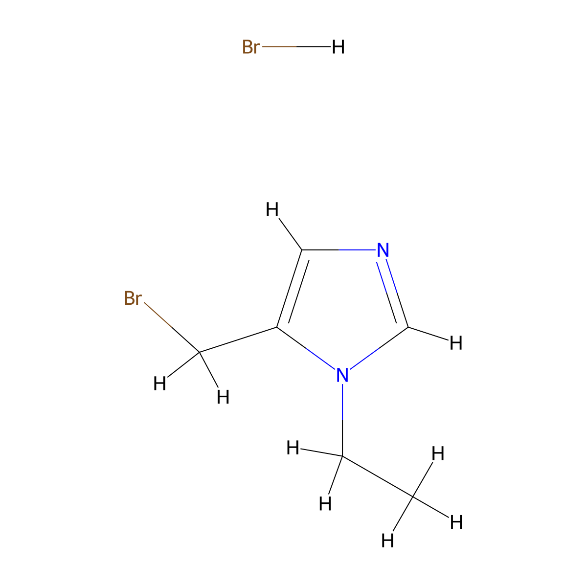 5-(Bromomethyl)-1-ethyl-1H-imidazole hydrobromide molecular structure, CAS 2155852-16-5