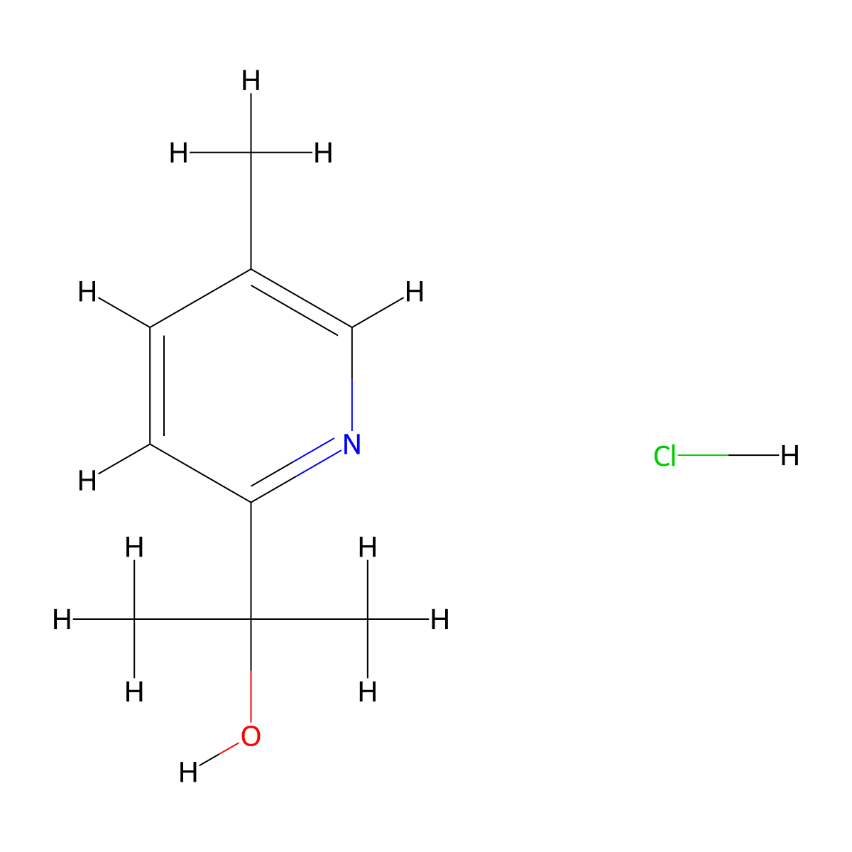 2-(5-Methylpyridin-2-yl)propan-2-ol hydrochloride molecular structure, CAS 2155852-20-1