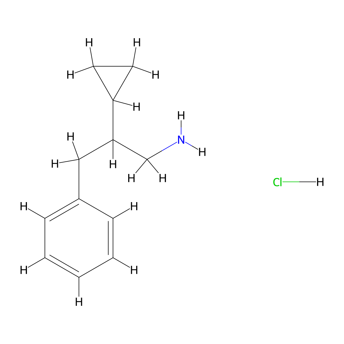 2-Cyclopropyl-3-phenylpropan-1-amine hydrochloride molecular structure, CAS 2155852-30-3