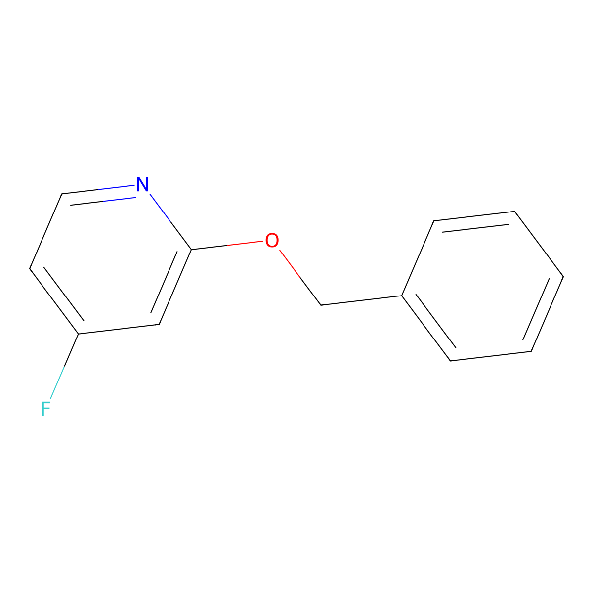 2-(Benzyloxy)-4-fluoropyridine molecular structure, CAS 2155854-88-7