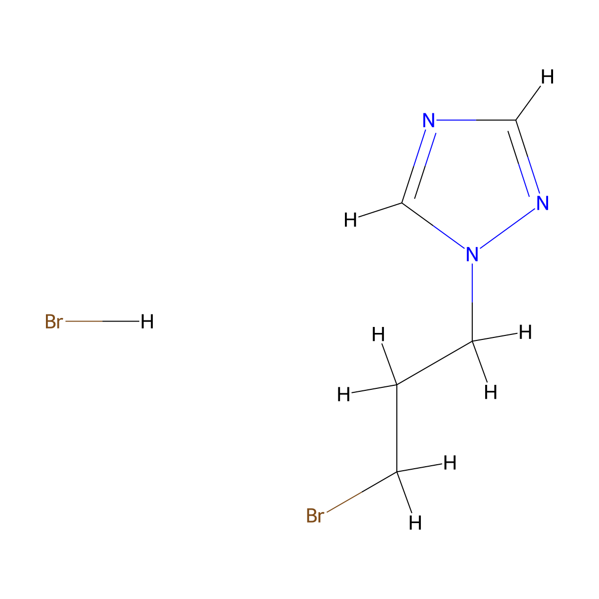 1-(3-Bromopropyl)-1H-1,2,4-triazole hydrobromide molecular structure, CAS 2155855-21-1