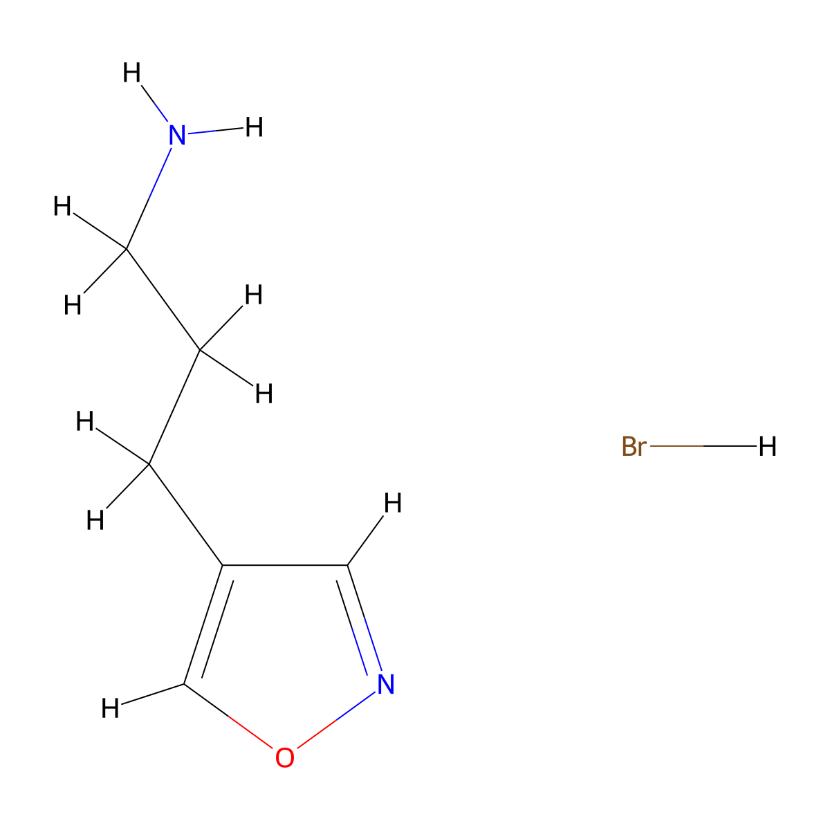 3-(1,2-Oxazol-4-yl)propan-1-amine hydrobromide molecular structure, CAS 2155855-50-6