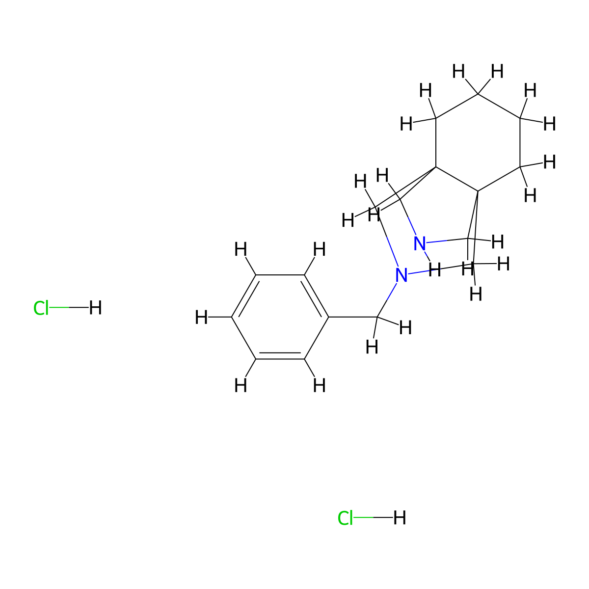 8-Benzyl-8,11-diazatricyclo[4.3.3.0,1,6]dodecane dihydrochloride molecular structure, CAS 2155855-66-4