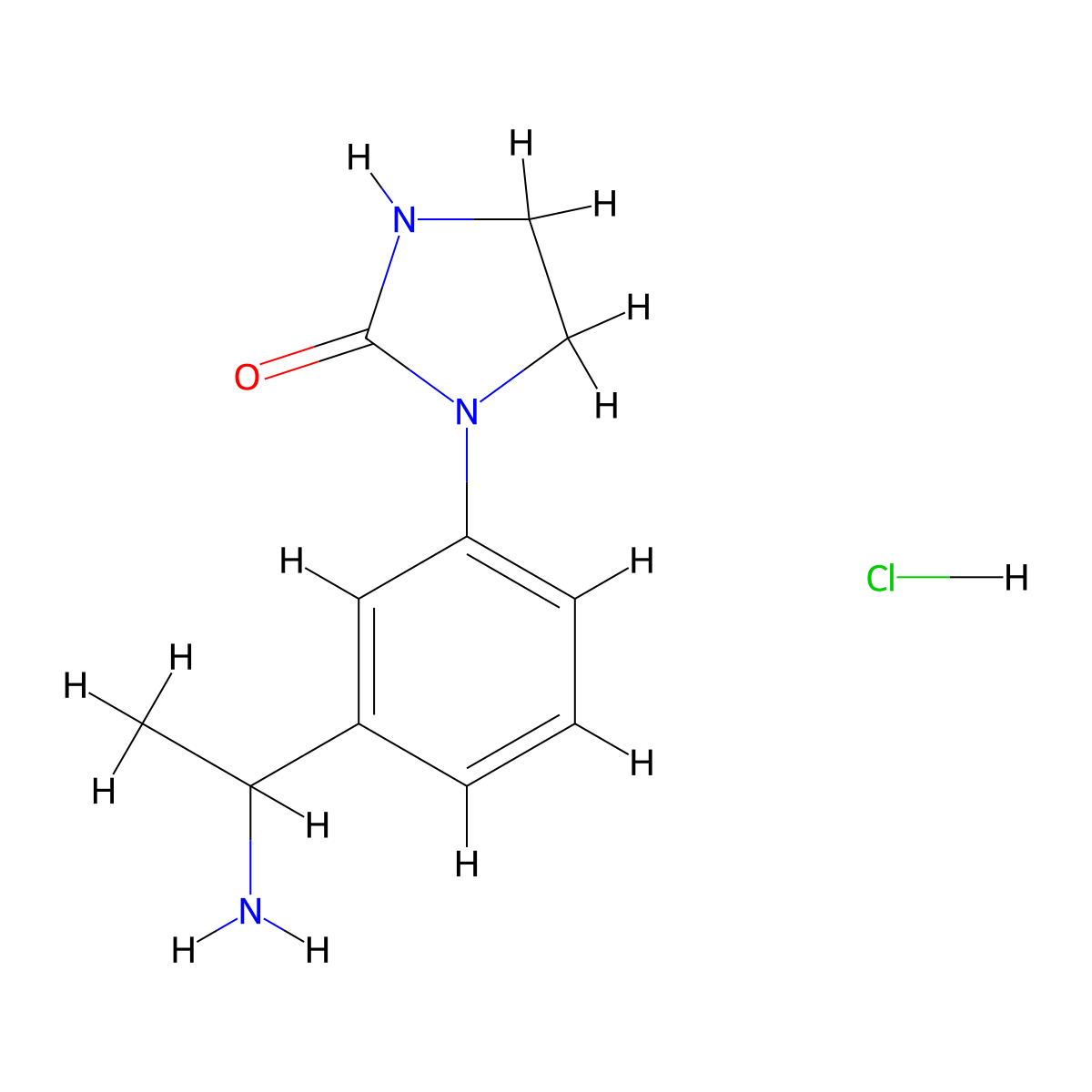 1-[3-(1-Aminoethyl)phenyl]imidazolidin-2-one hydrochloride molecular structure, CAS 2155855-75-5