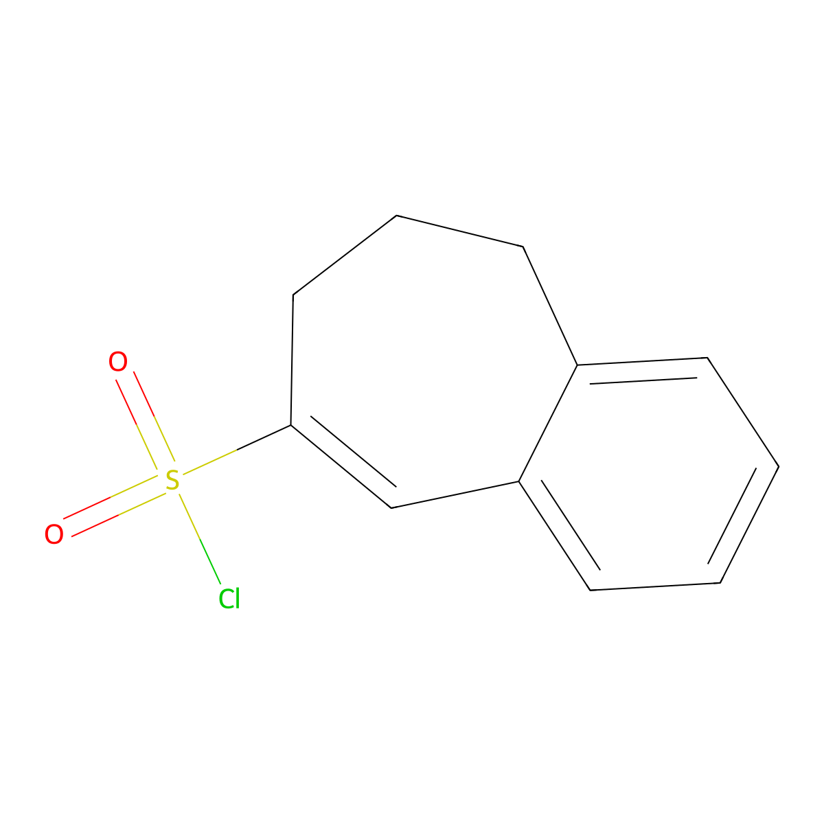 6,7-Dihydro-5H-benzo[7]annulene-8-sulfonyl chloride molecular structure, CAS 2155855-83-5