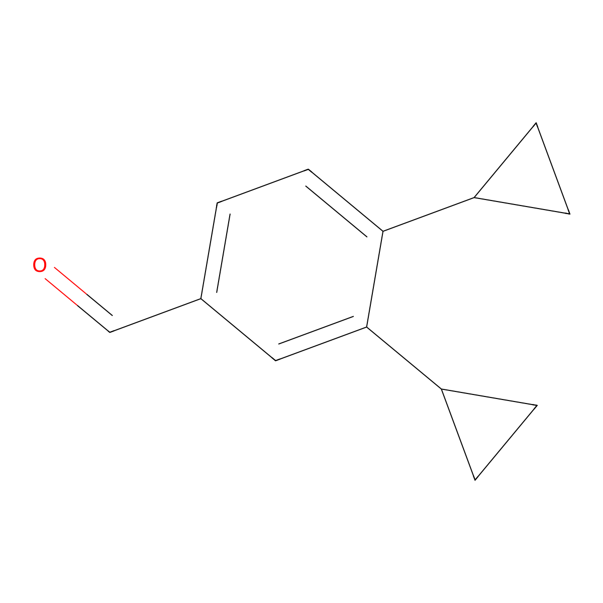 3,4-Dicyclopropylbenzaldehyde molecular structure, CAS 2155856-22-5